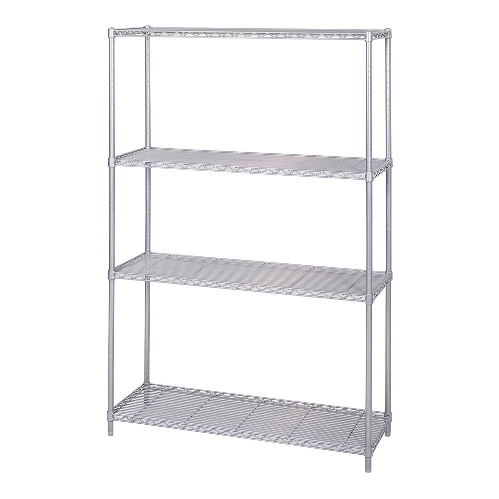 Safco Extra Shelf Pack - 48" Width x 18" Depth x 1.5" Height - 2 x Shelf(ves) - 1250 lb Load Capacity - Gray - Powder Coated - Steel. Picture 2