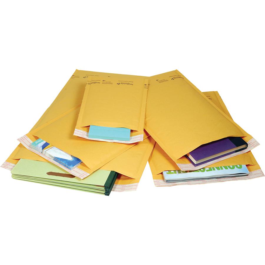 Sealed Air JiffyLite Cellular Cushioned Mailers - Bubble - #7 - 14 1/4" Width x 20" Length - Peel & Seal - Kraft - 25 / Carton - Kraft. Picture 4