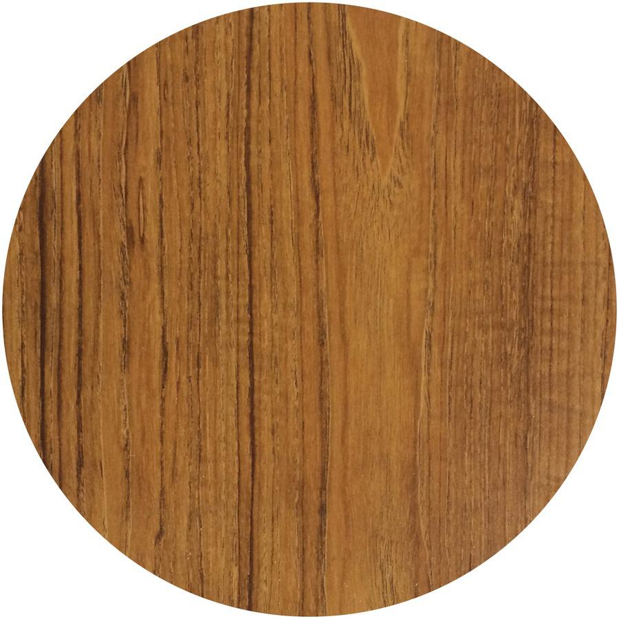 Lorell Fortress Series 66" Right-Pedestal Desk - Oak Laminate Rectangle Top - 30" Table Top Length x 66" Table Top Width x 1.13" Table Top Thickness - 29.50" Height - Assembly Required - Oak, Putty - . Picture 3