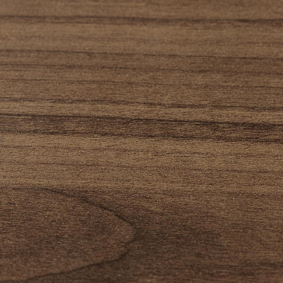 Lorell Essentials Series Rectangular Desk Shell - 29.5" Height x 70.9" Width x 35.4" Depth x 1" Thickness Top, 29.5" Height x 70.9" Width x 35.4" Depth Desk - Finish: Walnut Laminate - Lockable, Gromm. Picture 8