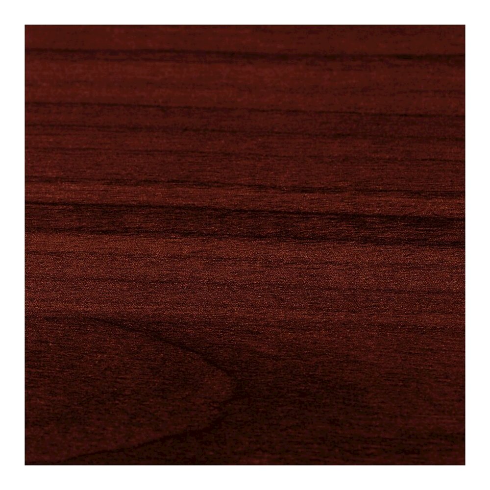 Lorell Prominence 2.0 Bowfront Double-Pedestal Desk - 1" Top, 72" x 42"29" - 5 x File, Box Drawer(s) - Double Pedestal - Band Edge - Material: Particleboard - Finish: Mahogany Laminate, Thermofused Me. Picture 3