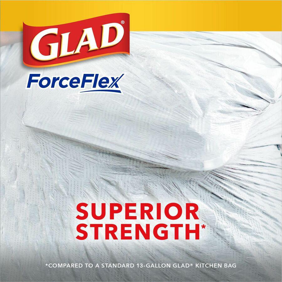 Glad ForceFlex Tall Kitchen Drawstring Trash Bags - Mediterranean Lavender with Febreze Freshness - 13 gal Capacity - 23.75" Width x 25.38" Length - 0.72 mil (18 Micron) Thickness - Drawstring Closure. Picture 14