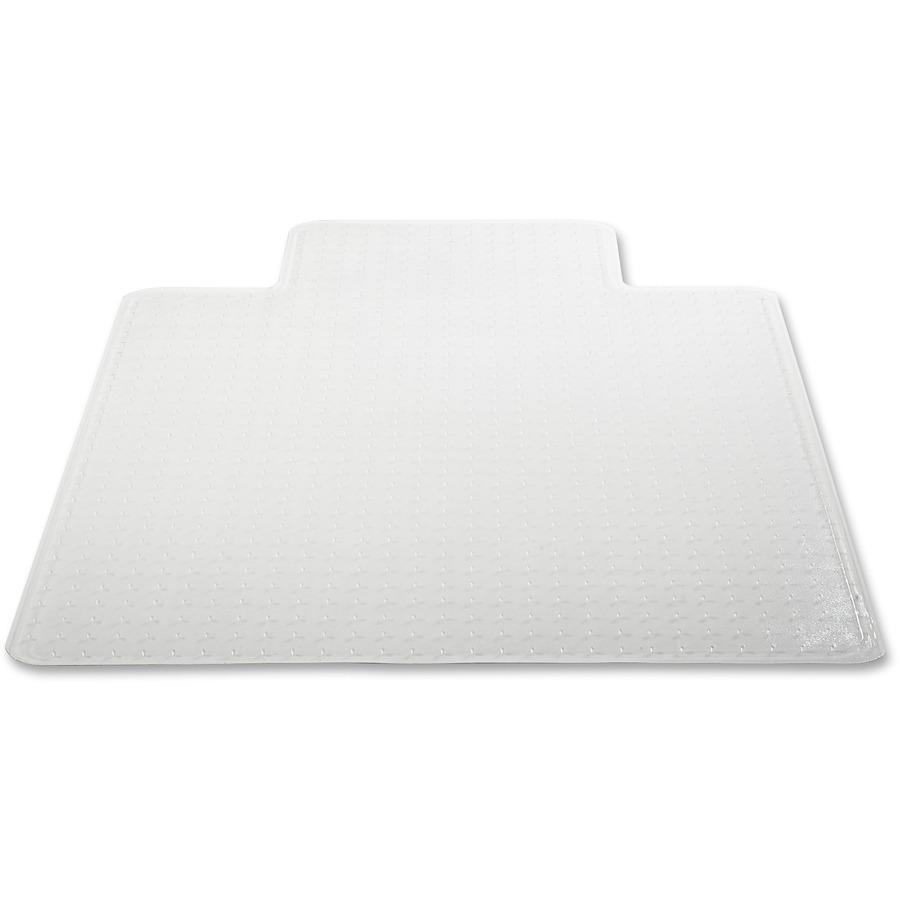 Deflecto DuraMat for Carpet - Carpeted Floor - 60" Length x 46" Width - Lip Size 12" Length x 25" Width - Vinyl - Clear - 1Each. Picture 9
