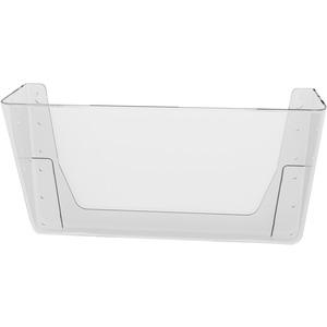 Deflecto EZ Link Stackable DocuPocket - 1 Compartment(s) - 7" Height x 13" Width x 4" Depth - Stackable - Clear - Plastic - 1 Each. Picture 4