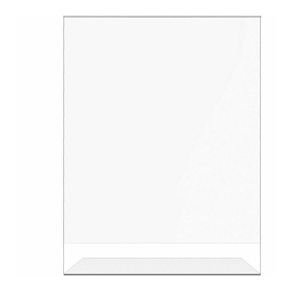 Deflecto Classic Image Slanted Sign Holder - 8.5" Width x 11" Height x 2.6" Depth - Rectangular Shape - Side-loading, Self-standing - Indoor, Outdoor - Plastic - Clear - 1 Each. Picture 4