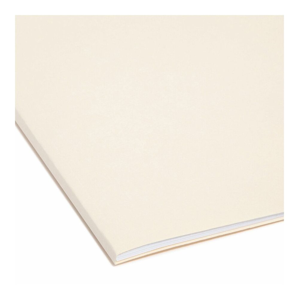 Smead 1/3 Tab Cut Letter Recycled Interior File Folder - 8 1/2" x 11" - 3/4" Expansion - Top Tab Location - Assorted Tab Position - 11 pt. - 1 Plys - Manila - 10% Recycled - 100 / Box. Picture 2