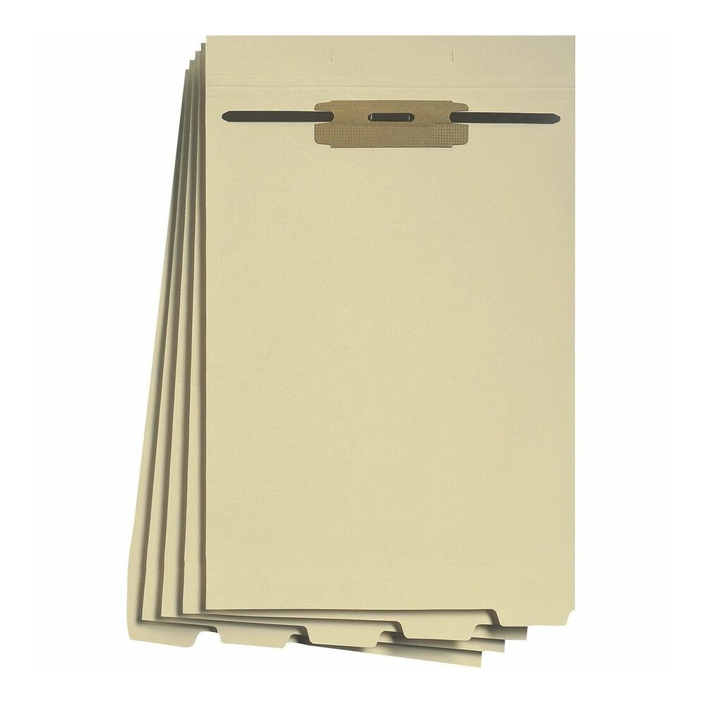 Smead 1/5 Tab Cut Letter Folder Divider with Fastener - Assorted Tab(s) - 10% Recycled - 50 / Pack. Picture 2