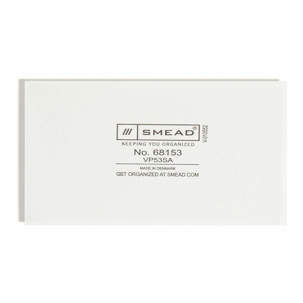 Smead Self-Adhesive Pockets - For 5 5/16" x 3 5/8" Sheet - Clear - Poly - 100 / Box. Picture 3
