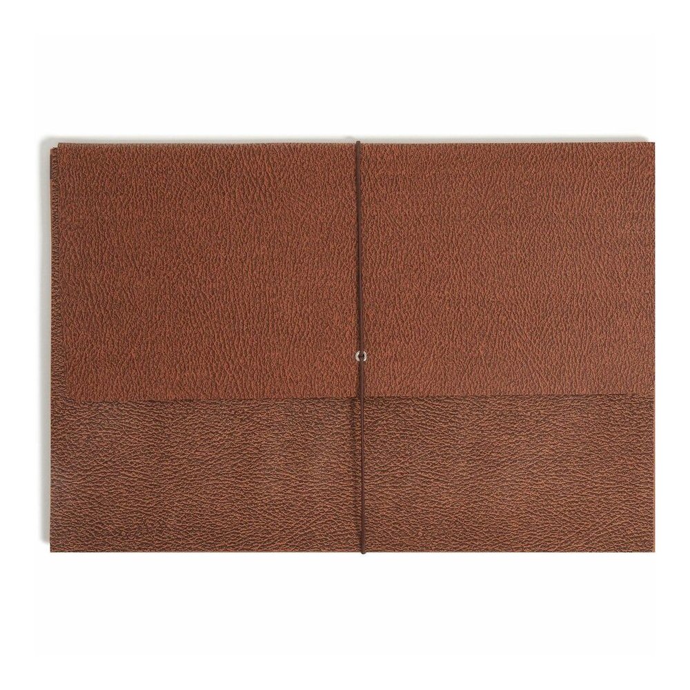Smead Legal Recycled File Wallet - 8 1/2" x 14" - 3 1/2" Expansion - Redrope - Elastic Closure, Reinforced Gusset, Flap - 30% Recycled - 1 Each. Picture 4