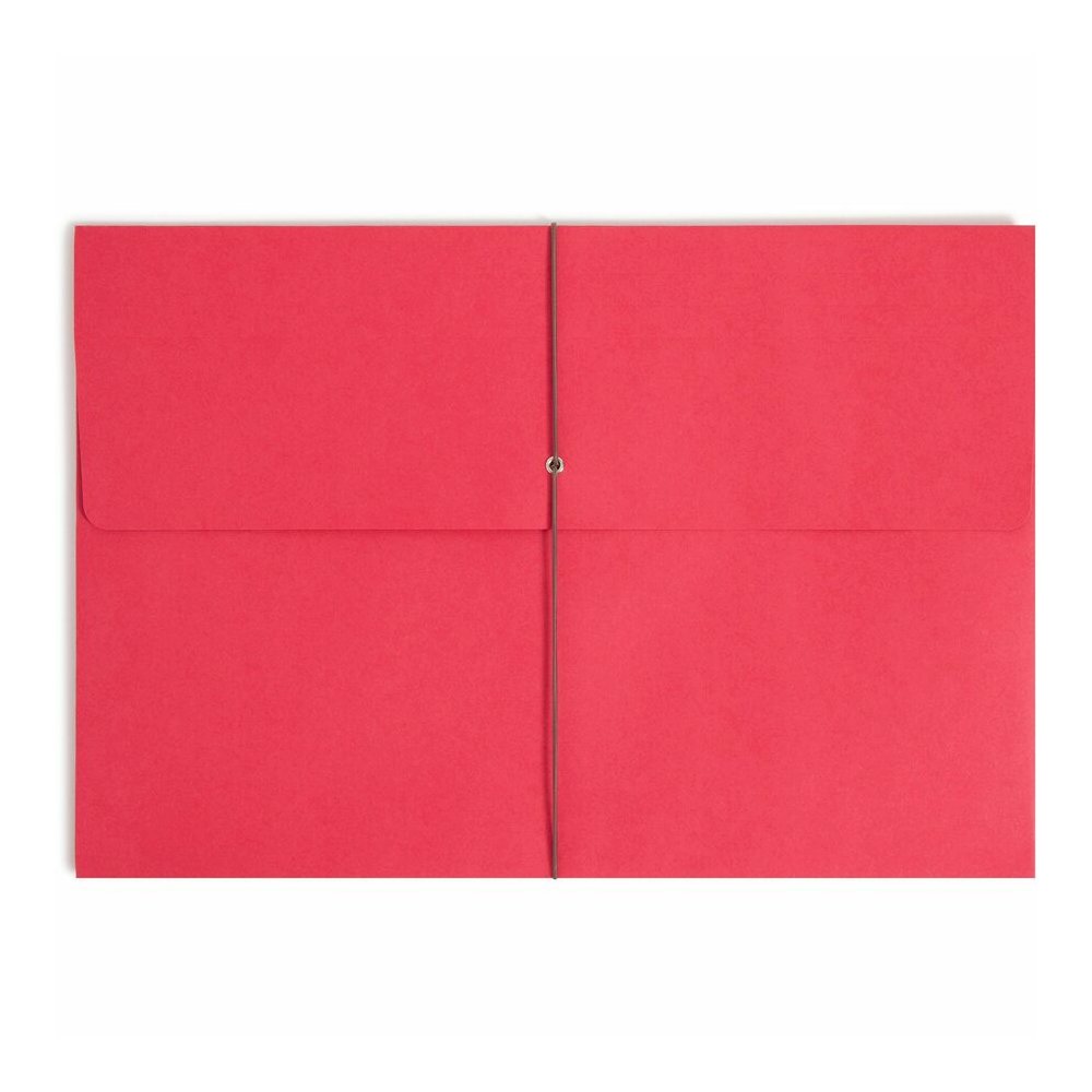 Smead Legal Yes File Wallet - 8 1/2" x 14" - 2" Expansion - 11 pt. - Blue, Green, Red, Yellow - Elastic Closure, Heavy Duty, Flap Closure - 10% Recycled - 50 / Box. Picture 4