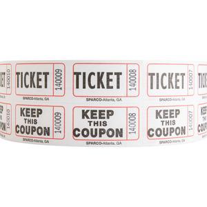 Sparco Roll Tickets - White - 2000/Roll. Picture 4
