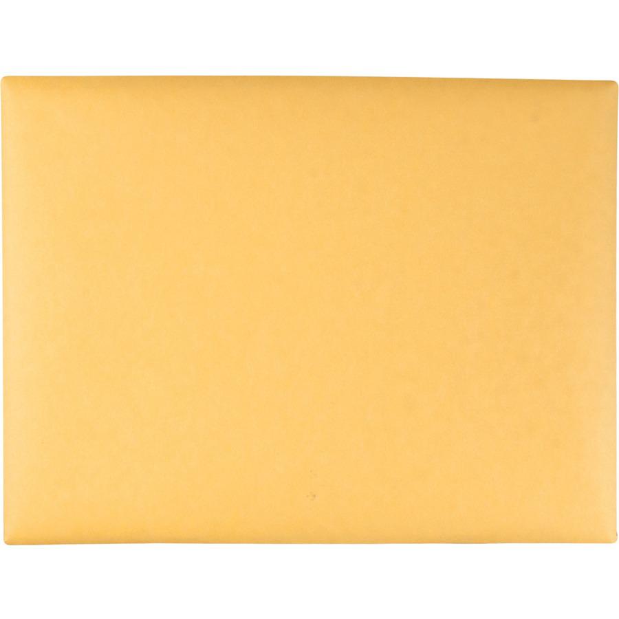 Quality Park 9 x 12 Clasp Envelopes with Deeply Gummed Flaps - Clasp - #90 - 9" Width x 12" Length - 28 lb - Clasp - Kraft - Kraft - 100 / Box. Picture 4