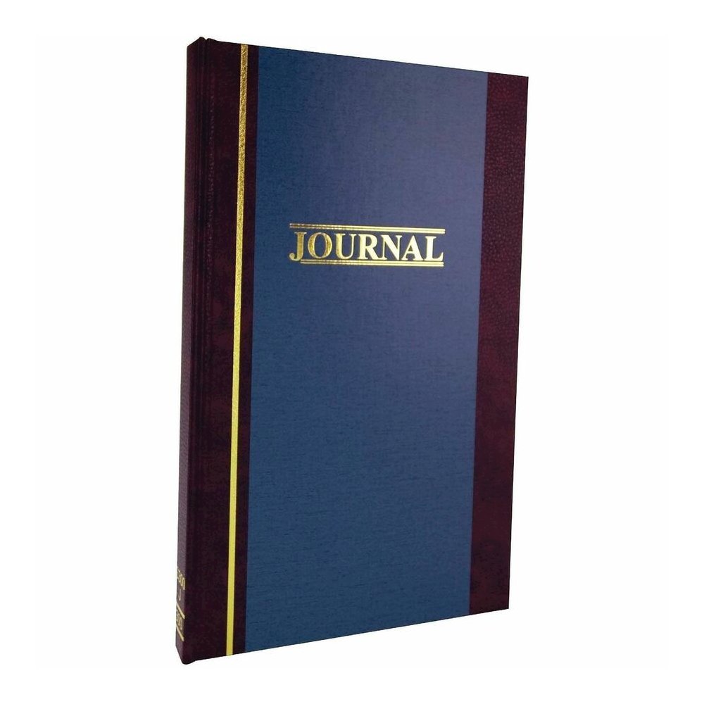 Wilson Jones S300 Record Ruled Account Journal - 300 Sheet(s) - 7.25" x 11.75" Sheet Size - Blue - White Sheet(s) - Blue Cover - 1 Each. Picture 2
