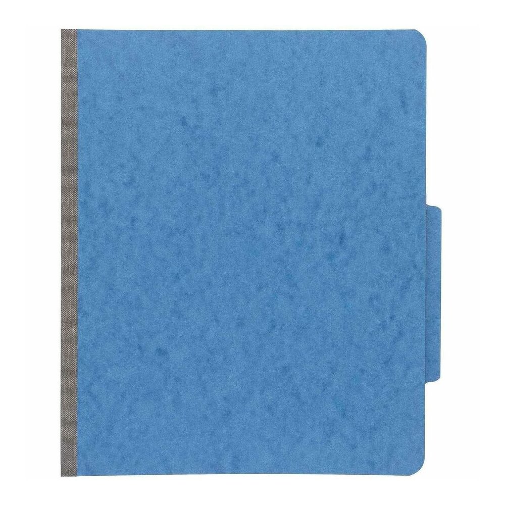 ACCO Letter Classification Folder - 2" Folder Capacity - 8 1/2" x 11" - 4 x Clip Fastener - 1 Divider - Pressboard, Tyvek - Sky Blue - 10 / Box. Picture 2