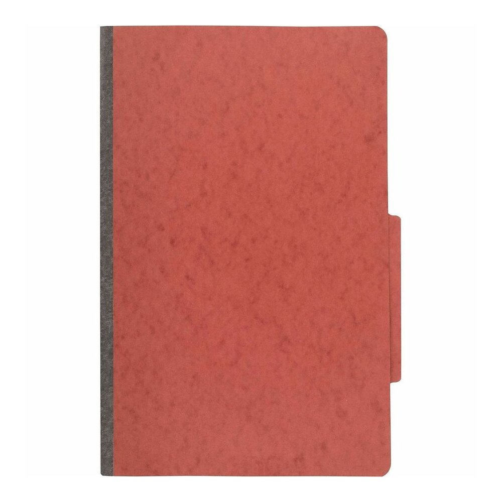 ACCO Legal Classification Folder - 2" Folder Capacity - 8 1/2" x 14" - 4 Fastener - 1" for Folder - 1 Divider - 4 pt. - Pressboard, Tyvek - Earth Red - 10 / Box. Picture 2