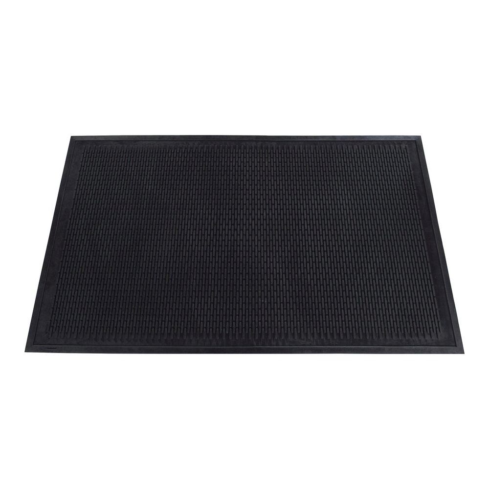 Genuine Joe Clean Step Scraper Floor Mats - Outside Entrance, Outdoor - 60" Length x 36" Width - Rubber - Black - 1 Each. Picture 2