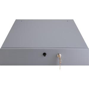 Sparco Removable Tray Cash Drawer - Gray - 3.8" Height x 17.8" Width x 15.8" Depth. Picture 4