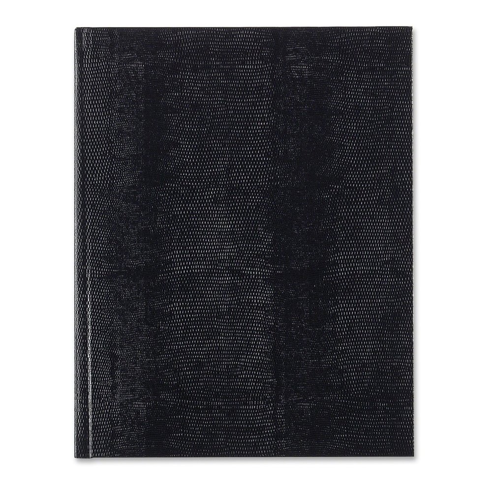 Rediform Large Executive Hardbound Notebook - Letter - 150 Sheets - Sewn - Ruled Margin - 18 lb Basis Weight - Letter - 8 1/2" x 11" Sheet Size - White Paper - Blue Textured Cover - Hard Cover - Yes -. Picture 4