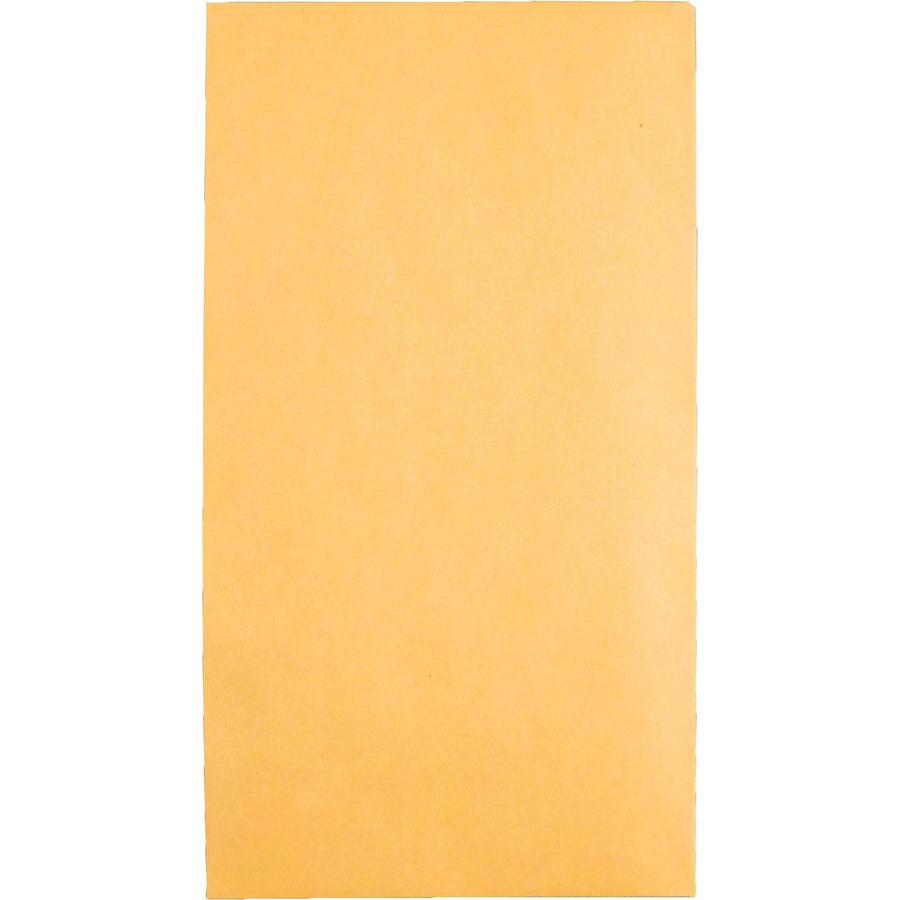 Quality Park No. 7 Coin and Small Parts Envelopes with Gummed Flap - Coin - #7 - 3 1/2" Width x 6 1/2" Length - 28 lb - Gummed - Brown Kraft - Kraft - 500 / Box. Picture 7