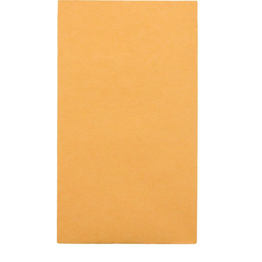 Quality Park No. 5 1/2 Coin and Small Parts Envelopes with Gummed Flap - Coin - #5-1/2 - 3 1/8" Width x 5 1/2" Length - 28 lb - Gummed - Kraft - 500 / Box - Brown Kraft. Picture 6
