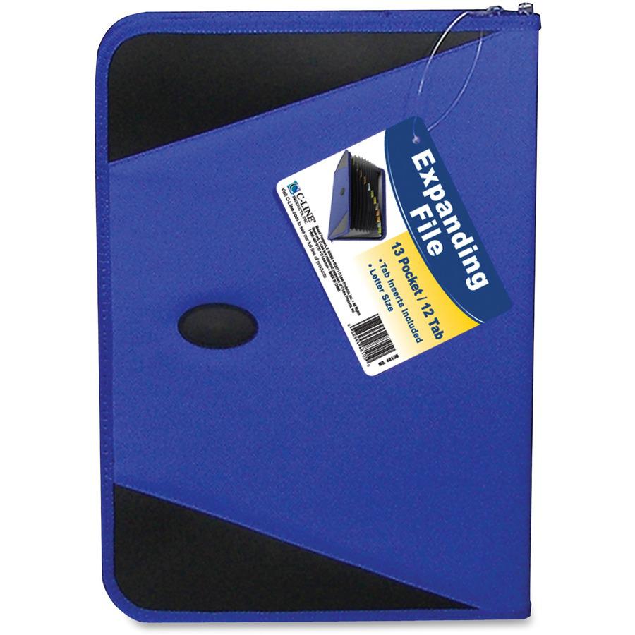 C-Line Expanding File with Zipper Closure - Blue, 1/EA, 48105. Picture 2