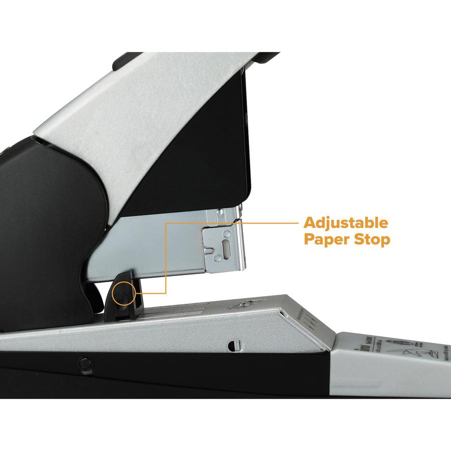Bostitch Auto180 Xtreme Duty Automatic Stapler - 180 Sheets Capacity - 1 Each - Silver, Black. Picture 8