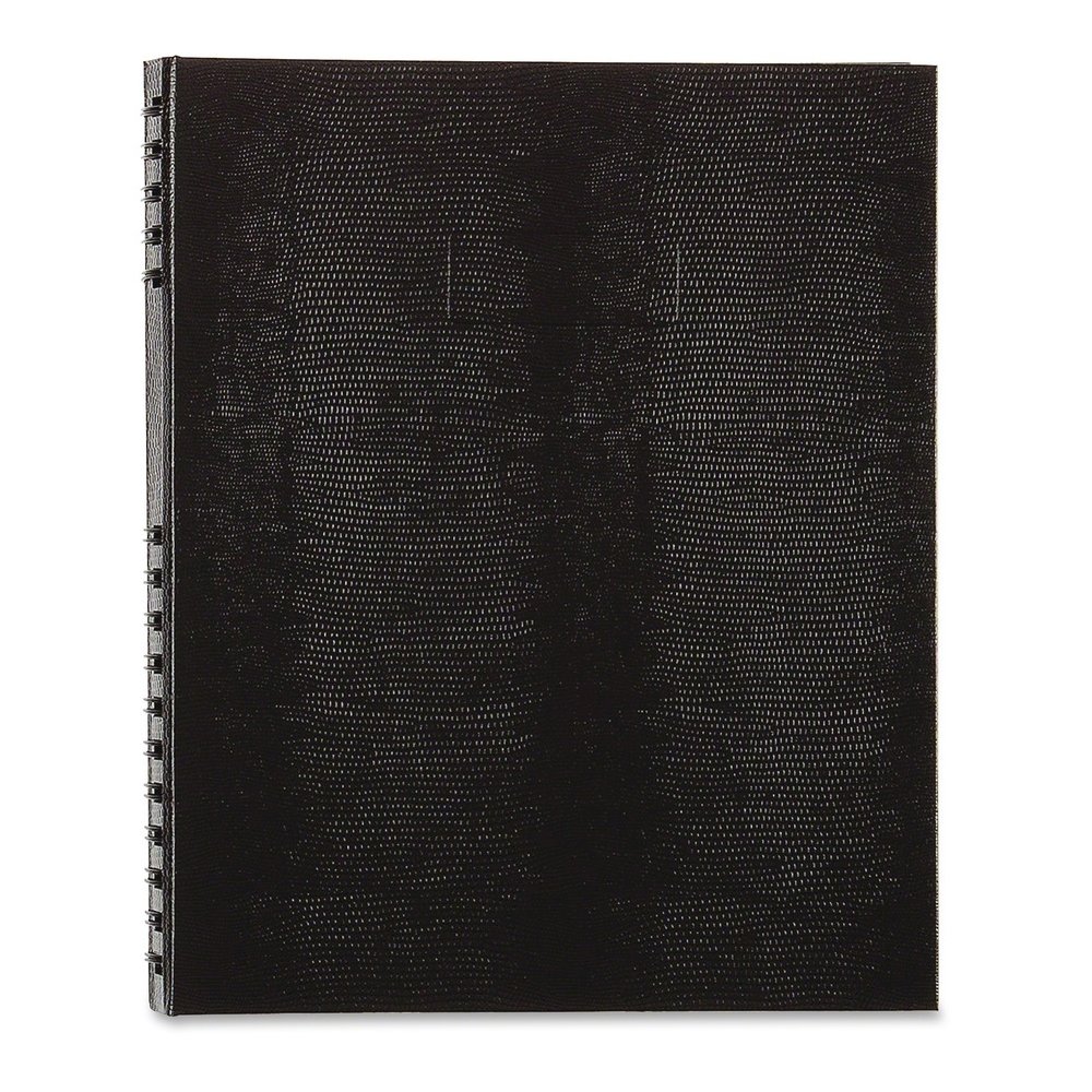 Blueline NotePro Twin-wire Composition Notebook - 300 Sheets - Twin Wirebound - 11" x 8 1/2" Sheet Size - 9.50" Height x 15" Width x 12" Length - Black Cover - Hard Cover, Micro Perforated, Index Shee. Picture 2