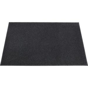 Genuine Joe EcoGuard Indoor Wiper Floor Mats - Indoor - 60" Length x 36" Width - Plastic, Rubber - Charcoal Gray - 1 Each. Picture 5