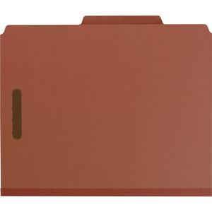 Smead 2/5 Tab Cut Letter Recycled Classification Folder - 8 1/2" x 11" - 2" Expansion - 6 x 2K Fastener(s) - 1" Fastener Capacity, 2" Fastener Capacity - Top Tab Location - Right of Center Tab Positio. Picture 11