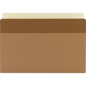 Business Source Straight Tab Cut Legal Recycled File Pocket - 8 1/2" x 14" - 3 1/2" Expansion - Redrope - Redrope - Tear Proof, Tyvek Gusset, Reinforced Gusset - 30% Recycled - 25 / Box. Picture 8