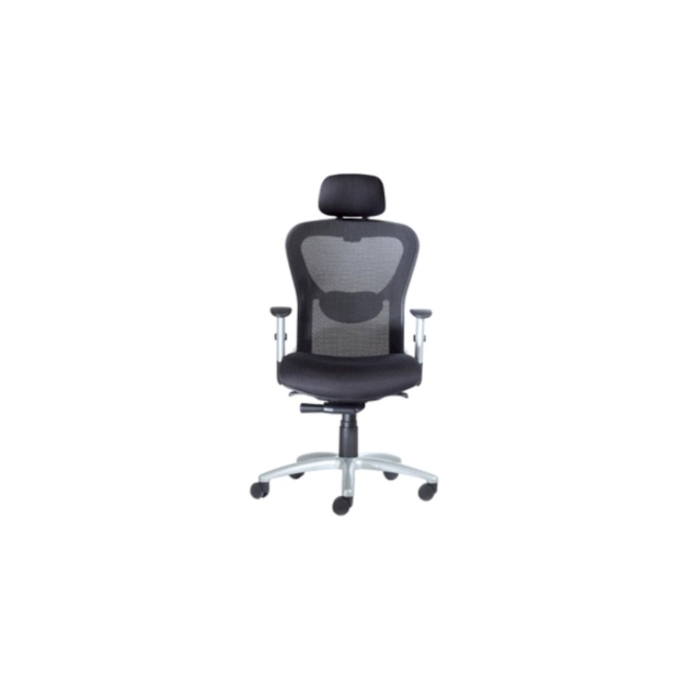 9 to 5 Seating Strata 1580 High Back Executive Chair - Lead Seat Color - Polyester Seat Material - 5-star Base - 1 Each. Picture 1