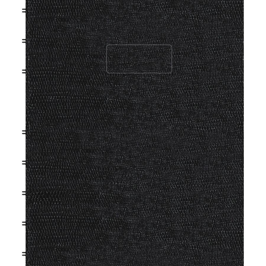 Blueline MiracleBind College Ruled Notebooks - 150 Sheets - 150 Pages - Twin Wirebound - Ruled Margin - 9 1/4" x 7 1/4" - Black Ribbed Cover - Micro Perforated, Index Sheet, Self-adhesive Tab, Pocket,. Picture 2