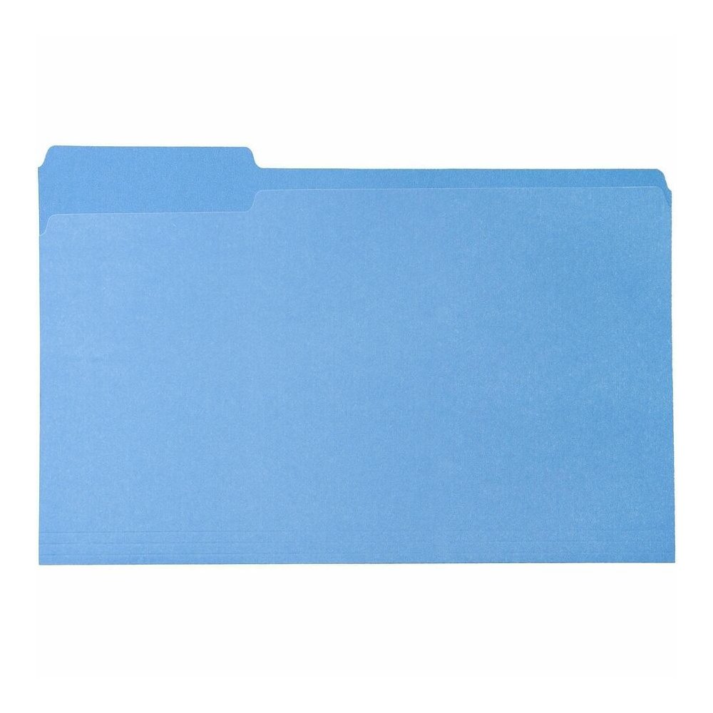 Business Source 1/3 Tab Cut Legal Recycled Top Tab File Folder - 8 1/2" x 14" - 3/4" Expansion - Top Tab Location - Assorted Tab Position - 11 pt. - 1 Plys - Assorted - Acid-free - 10% Recycled - 100 . Picture 3