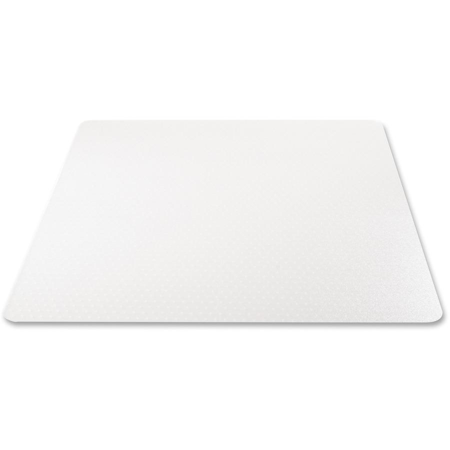 Deflecto EconoMat Chair Mat - Carpeted Floor - 53" Length x 45" Width x 0.063" Thickness - Rectangular - Polycarbonate - Clear - 1Each. Picture 3