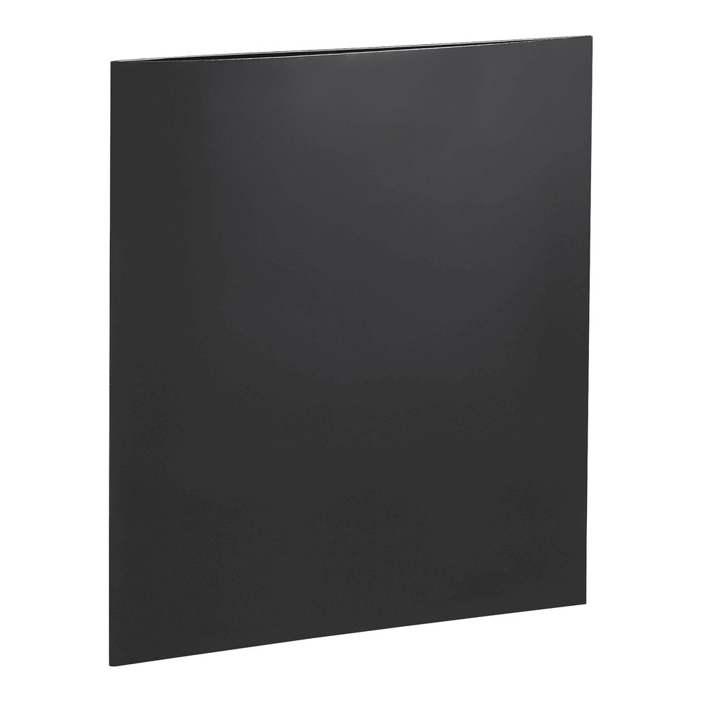 Business Source Letter No Pocket Folder - 8 1/2" x 11" - 100 Sheets Capacity - 2 Internal Pocket - Black - Laminated, Die-cut, Durable - 100 / Box. Picture 2