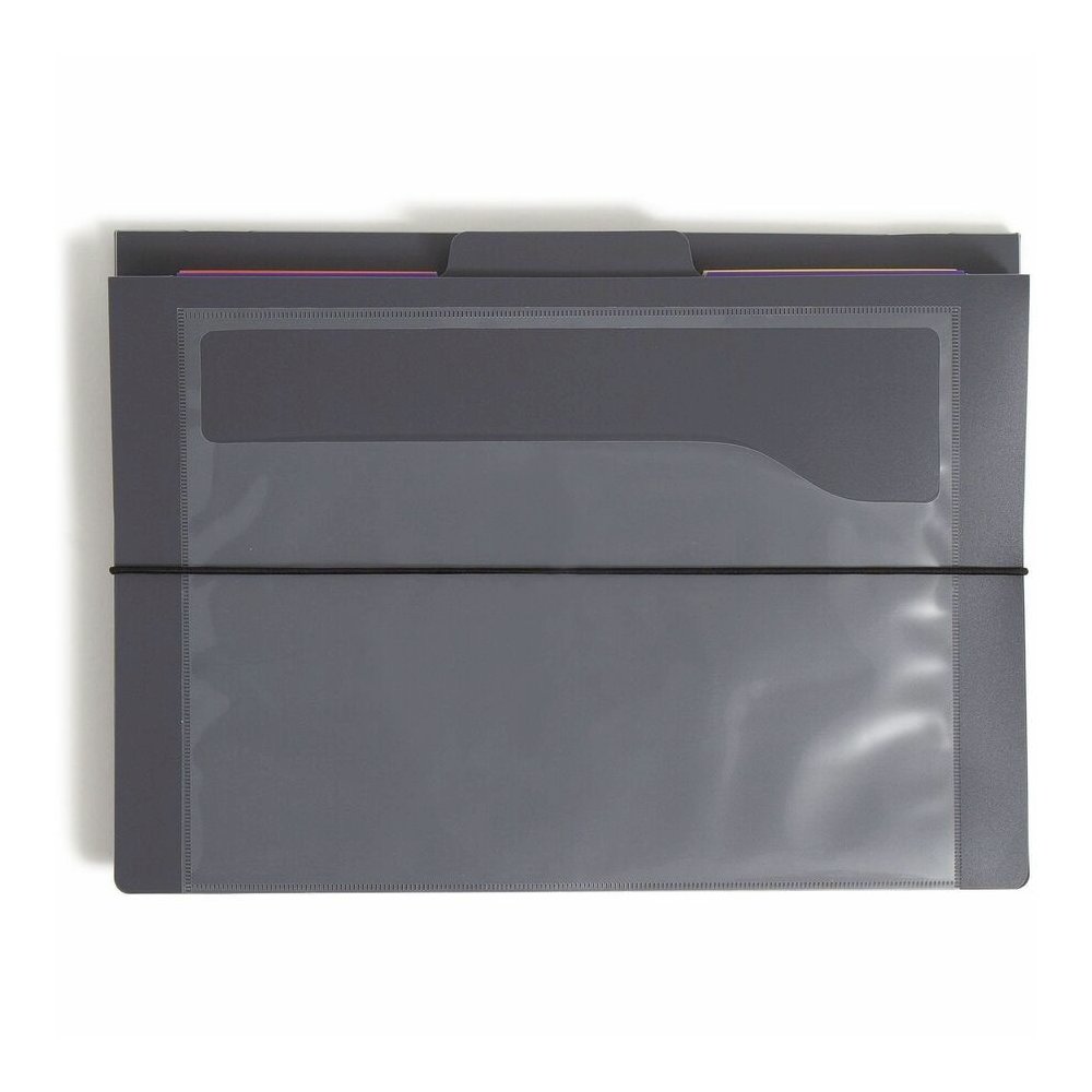 Smead Cascading Wall Organizer - 6 Pocket(s) - 10.62" Height x 14.25" Width - Durable, Tear Proof, Acid-free, Moisture Resistant - Gray - Polypropylene - 1 Each. Picture 2