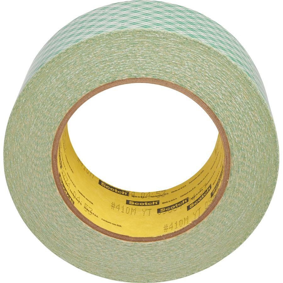 Scotch Double-Coated Paper Tape - 36 yd Length x 2" Width x 6 mil Thickness - 3" Core - Natural - Kraft - Rubber Backing - Chemical Resistant, Temperature Resistant, Moisture Resistant, UV Resistant -. Picture 3