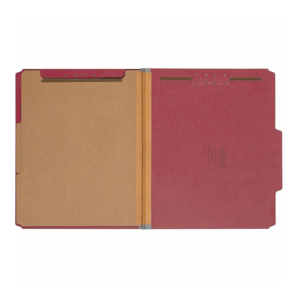 Smead 2/5 Tab Cut Letter Recycled Classification Folder - 8 1/2" x 11" - 2" Expansion - 2 x 2K Fastener - 2" Fastener Capacity - Top Tab Location - Right of Center Tab Position - 2 Divider - 25 pt. - . Picture 5