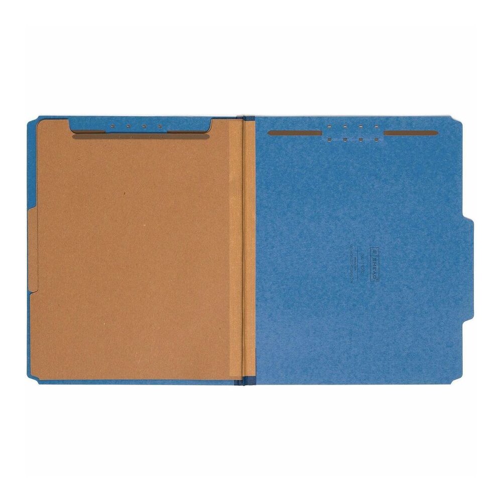 Smead 2/5 Tab Cut Letter Recycled Classification Folder - 8 1/2" x 11" - 2" Expansion - 2 x 2K Fastener - 2" Fastener Capacity - Top Tab Location - Right of Center Tab Position - 2 Divider - 25 pt. - . Picture 3