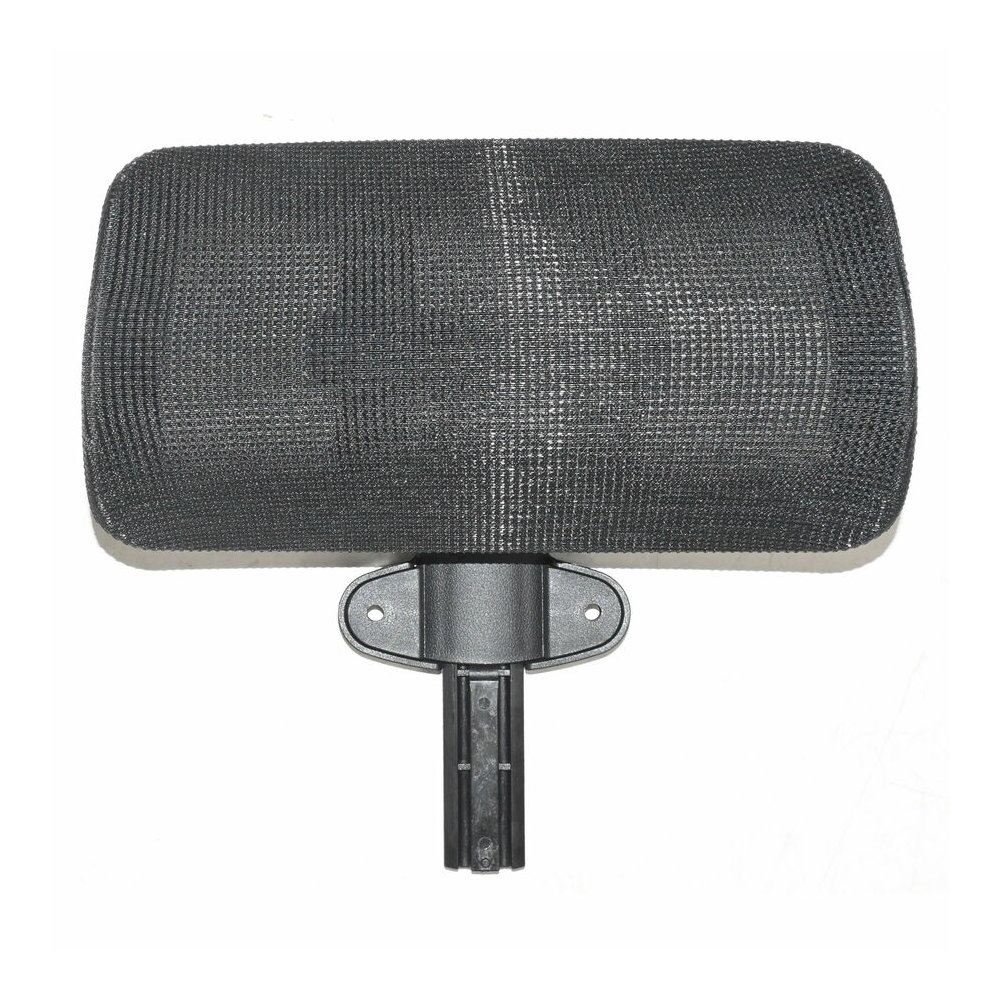 Lorell Mesh High-Back Office Headrest - Black - Nylon - 1 Each. Picture 2
