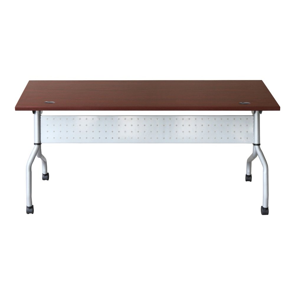 Lorell Flip Top Training Table - Rectangle Top - Four Leg Base - 4 Legs - 23.60" Table Top Width x 72" Table Top Depth - 29.50" Height x 70.88" Width x 23.63" Depth - Training - Assembly Required - Ma. Picture 6