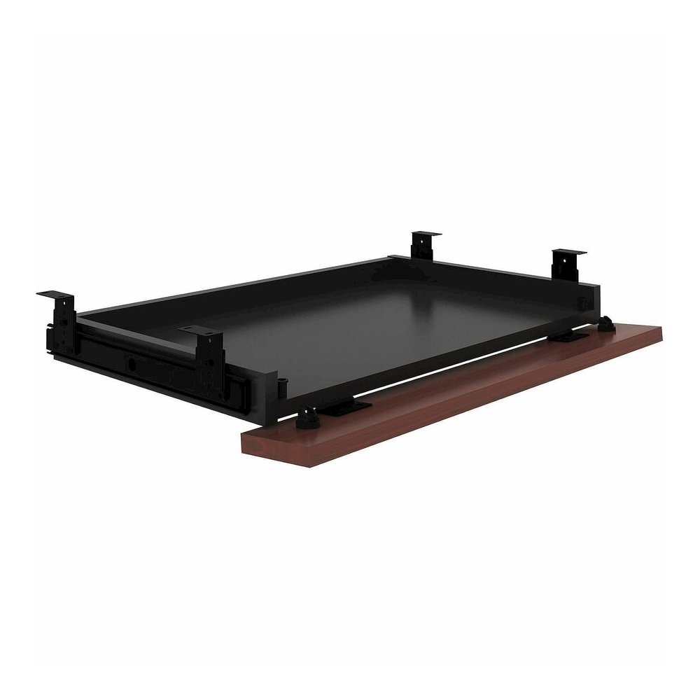 Lorell Universal Center Drawer - 28.35" Length x 16.73" Width x 5.12" Height - Mahogany, Laminate - 1 Each. Picture 3