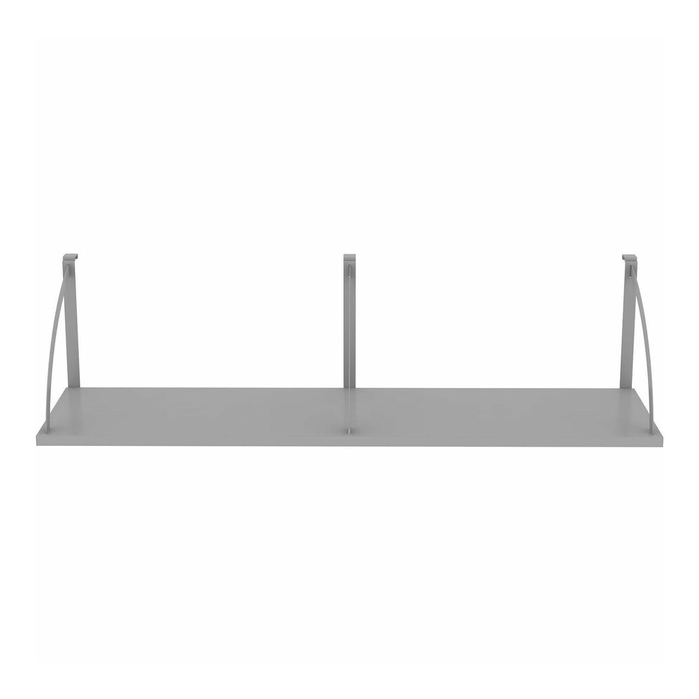 Lorell Panel System Shelf - 56.25" Width x 11.75" Depth x 14.25" Height - Metal - Aluminum - 1 Each. Picture 2