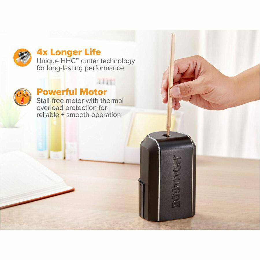 Bostitch Vertical Electric Pencil Sharpener - Desktop - 1 Hole(s) - Black - 1 Each. Picture 5