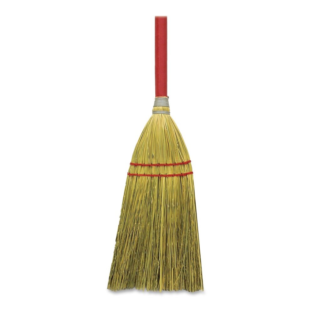 Genuine Joe Lobby Broom - 24" Handle Length - Wood Handle - Natural - 12 / Carton. Picture 4