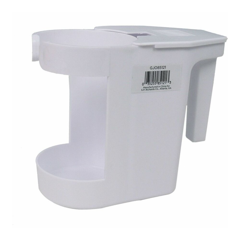 Genuine Joe Toilet Bowl Mop Caddy - White - 12 / Carton. Picture 3