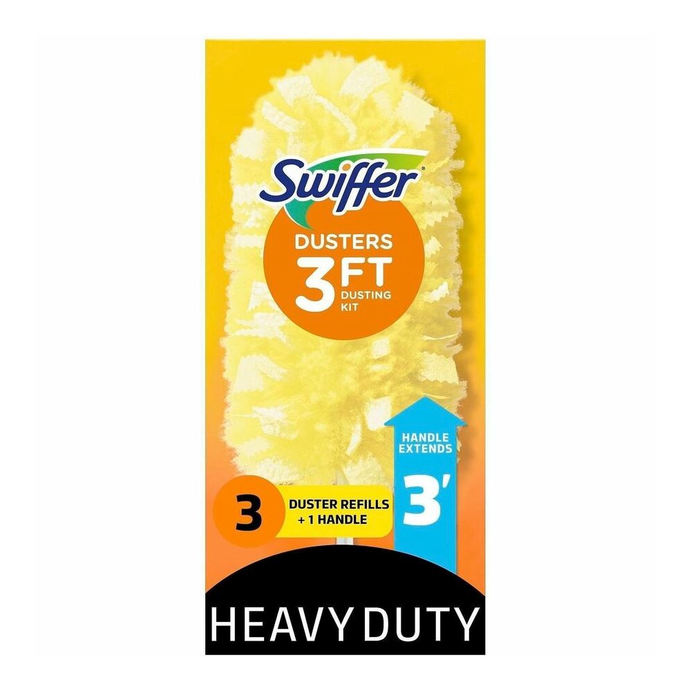 Swiffer 360 Dusters Extender Kit - 36" Handle Length - Plastic Handle - White - 6 / Carton. Picture 3
