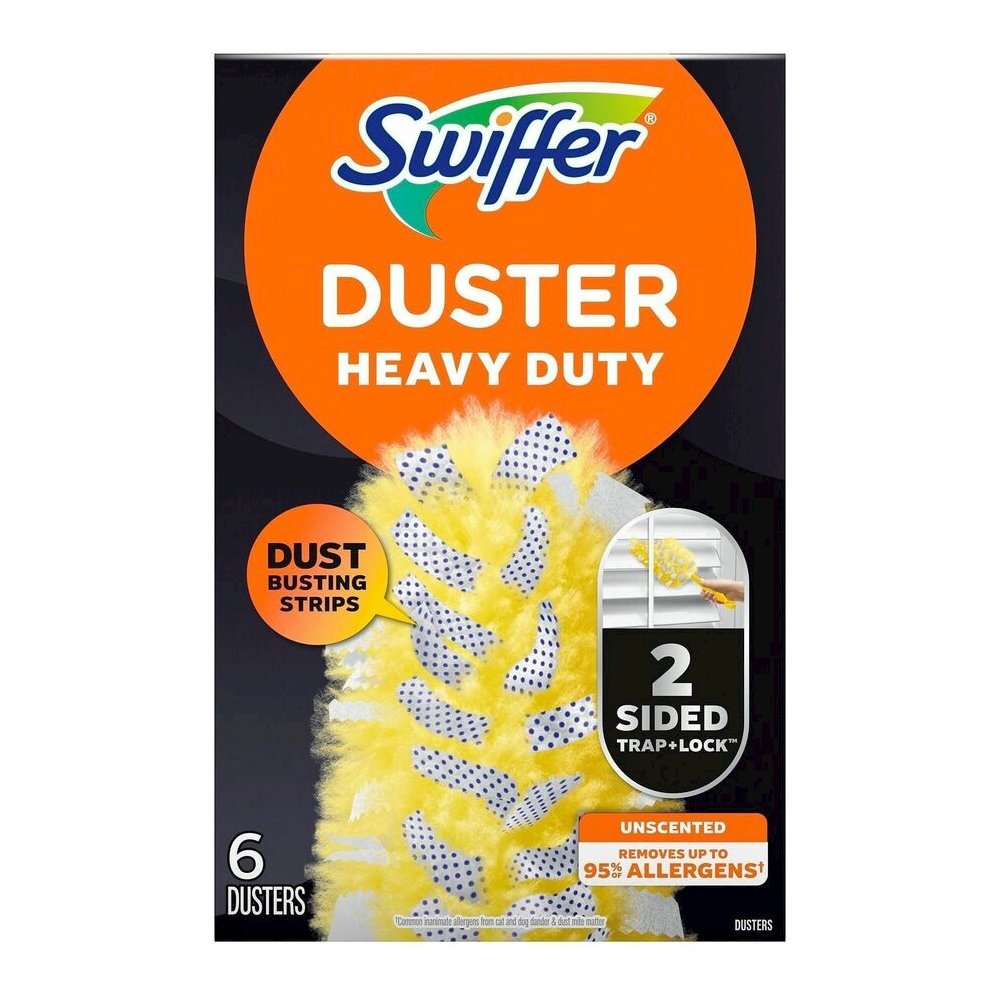 Swiffer 360-degree Dusters Refill - Disposable, Unscented - Fiber - Yellow - 6/Box - 4 / Carton. Picture 2