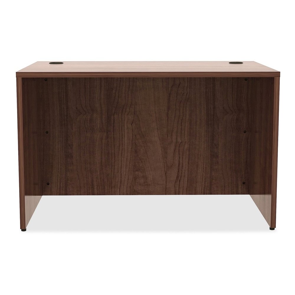Lorell Essentials Series Rectangular Desk Shell - 29.5" Height x 48" Width x 30" Depth - Material: Metal - Finish: Walnut, Laminate - 1 Each. Picture 3