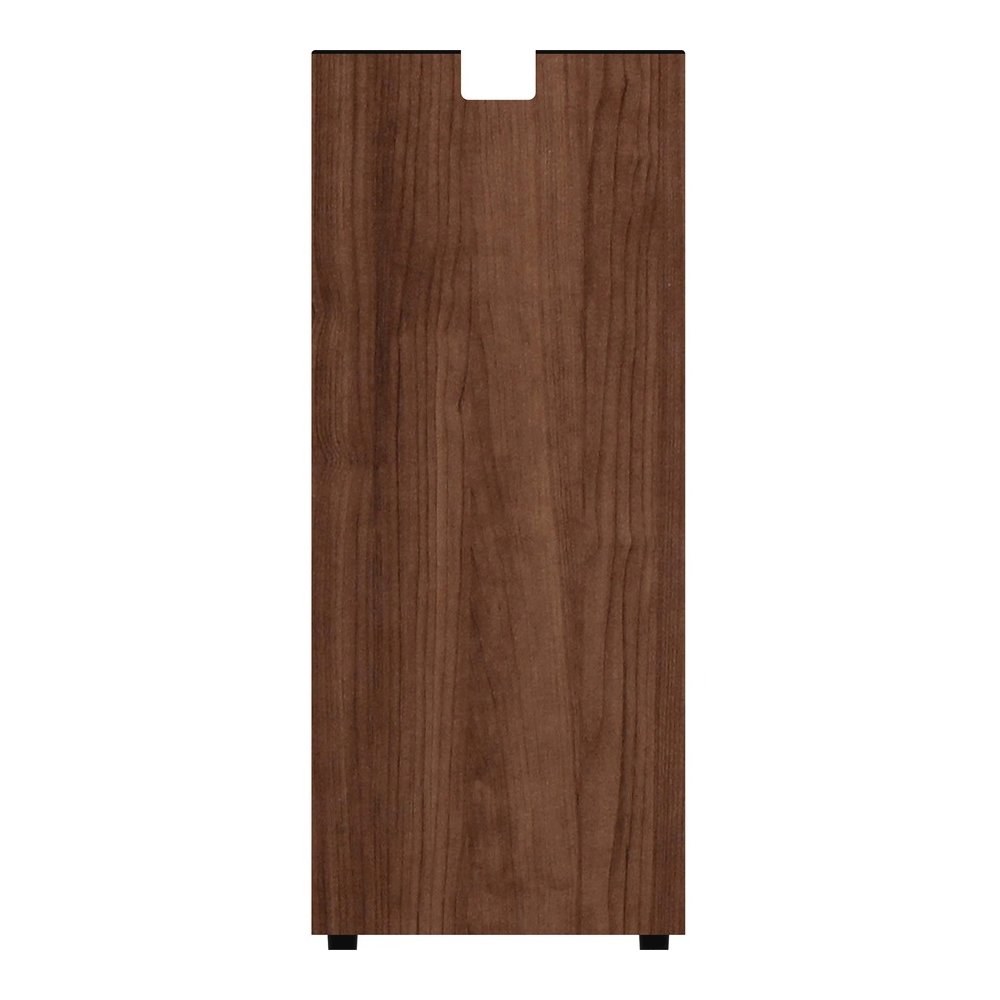 Lorell Essentials Series Credenza Half Leg - 12" x 1"28.5" - Material: Metal - Finish: Walnut Laminate. Picture 3